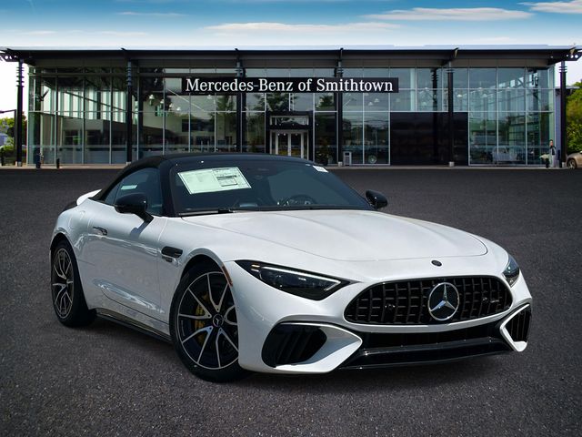 MANUFAKTUR Moonlight White Metallic 2026 Mercedes-Benz SL-Class AMG SL 55 4MATIC Convertible All-Wheel Drive 9-Speed Automatic