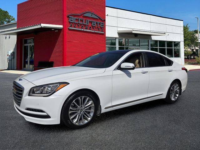 Casablanca White 2015 Hyundai Genesis Sedan 8-Speed Automatic