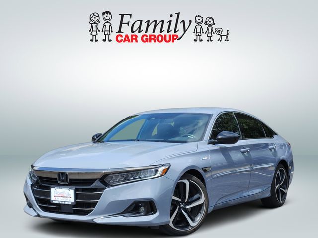 Sonic Gray Pearl 2022 Honda Accord Hybrid Sport FWD Sedan Front-Wheel Drive Continuously Variable Transmission