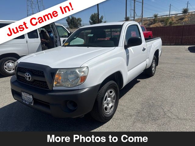 Super White 2011 Toyota Tacoma Pickup Truck 4X2 5-Speed Manual Overdrive