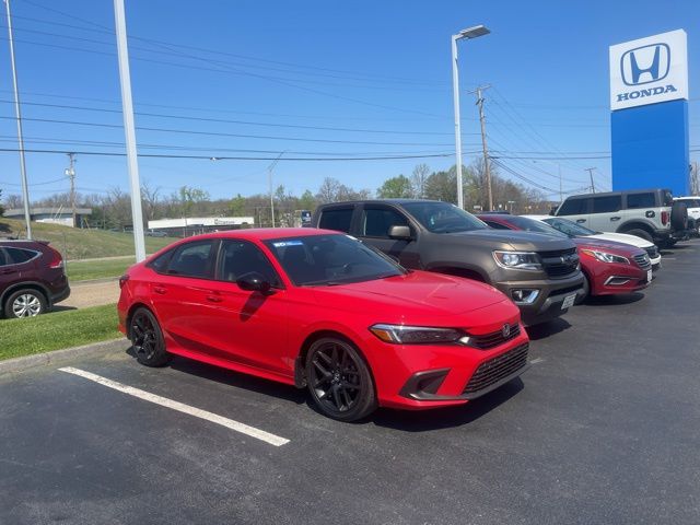 Rallye Red 2023 Honda Civic Sport FWD Sedan Front-Wheel Drive Continuously Variable Transmission