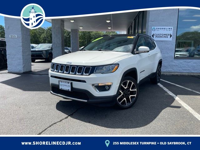 White Clearcoat 2019 Jeep Compass SUV / Crossover Four-Wheel Drive 9-Speed Automatic