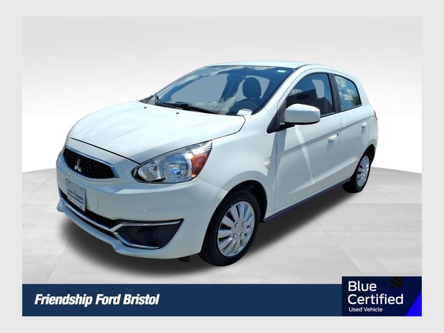 Pearl White 2020 Mitsubishi Mirage Hatchback Front-Wheel Drive Continuously Variable Transmission