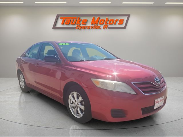 Barcelona Red Metallic 2011 Toyota Camry Sedan Front-Wheel Drive 6-Speed Automatic Overdrive