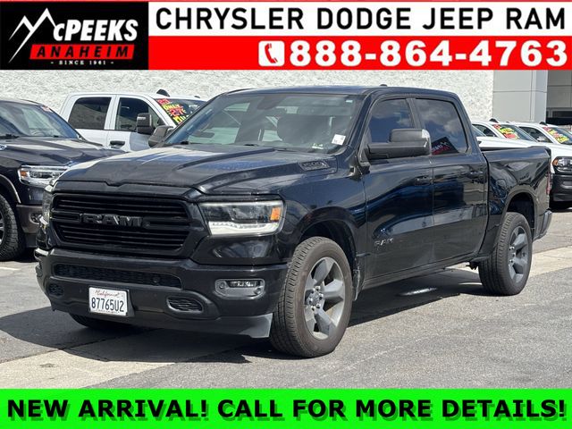 Diamond Black Crystal Pearlcoat 2019 RAM 1500 Big Horn Crew Cab RWD Pickup Truck 4X2 8-Speed Automatic