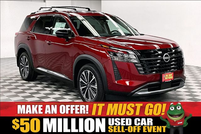 Red (Scarlet Ember Tintcoat) 2026 Nissan Pathfinder SUV / Crossover All-Wheel Drive 9-Speed Automatic