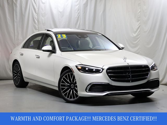 MANUFAKTUR Diamond White 2023 Mercedes-Benz S-Class Sedan All-Wheel Drive 9-Speed Automatic