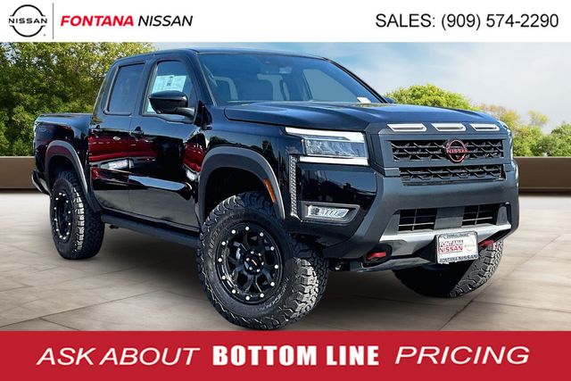 Super Black 2025 Nissan Frontier Pickup Truck Four-Wheel Drive 9-Speed Automatic Overdrive
