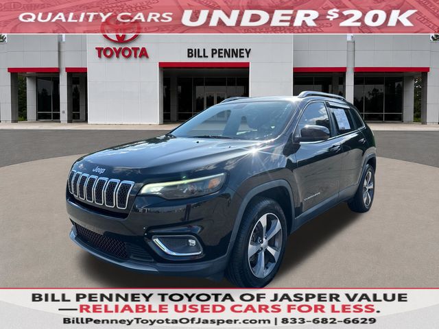 Diamond Black Crystal Pearlcoat 2019 Jeep Cherokee SUV / Crossover Four-Wheel Drive 9-Speed Automatic