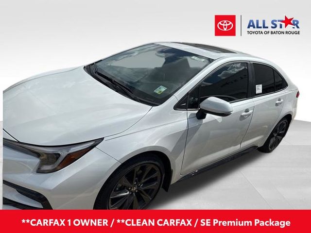 White (Wind Chill Pearl) 2025 Toyota Corolla SE FWD Sedan Front-Wheel Drive Continuously Variable Transmission