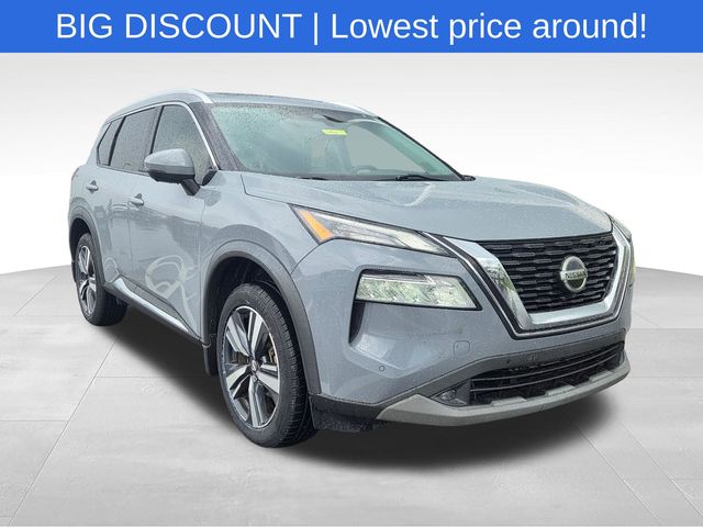 Boulder Gray 2021 Nissan Rogue SUV / Crossover Front-Wheel Drive Continuously Variable Transmission