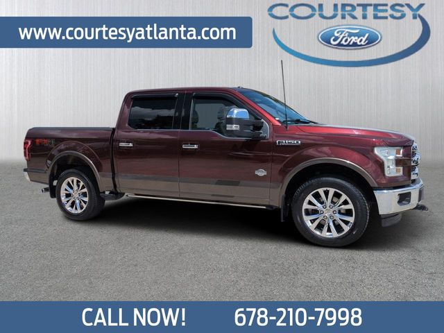Red (Bronze Fire Metallic) 2015 Ford F-150 Pickup Truck Four-Wheel Drive 6-Speed Automatic