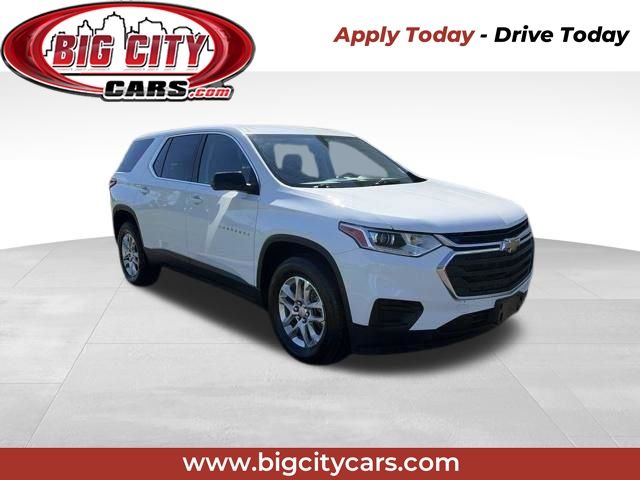 Summit White 2021 Chevrolet Traverse LS FWD SUV / Crossover Front-Wheel Drive 9-Speed Automatic