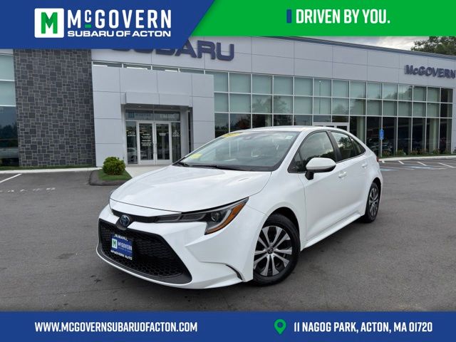 White 2022 Toyota Corolla Hybrid Sedan Front-Wheel Drive Continuously Variable Transmission