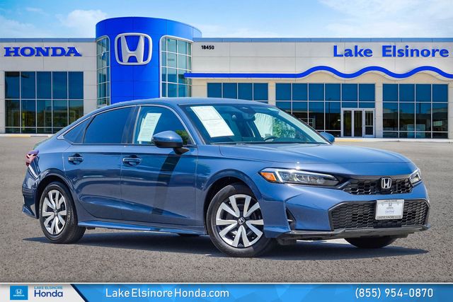 Blue Lagoon 2026 Honda Civic LX FWD Sedan Front-Wheel Drive Continuously Variable Transmission