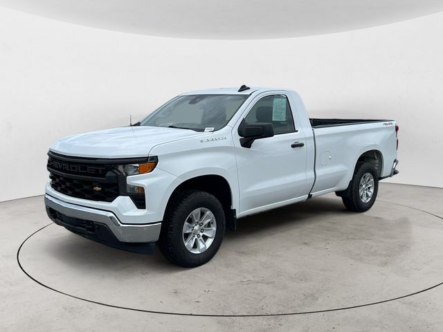 Summit White 2024 Chevrolet Silverado 1500 Pickup Truck Four-Wheel Drive Automatic