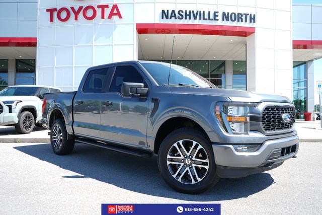 Stone Gray Metallic 2023 Ford F-150 XL SuperCrew 4WD Pickup Truck Four-Wheel Drive Automatic