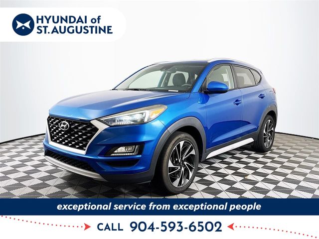 Teal (Aqua Blue) 2019 Hyundai Tucson SUV / Crossover All-Wheel Drive 6-Speed Automatic