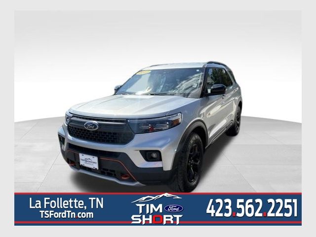 Silver Metallic 2023 Ford Explorer SUV / Crossover All-Wheel Drive Automatic