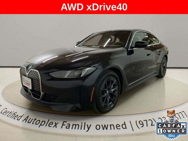 Black Sapphire Metallic 2025 BMW i4 xDrive40 Gran Coupe AWD Sedan All-Wheel Drive Automatic