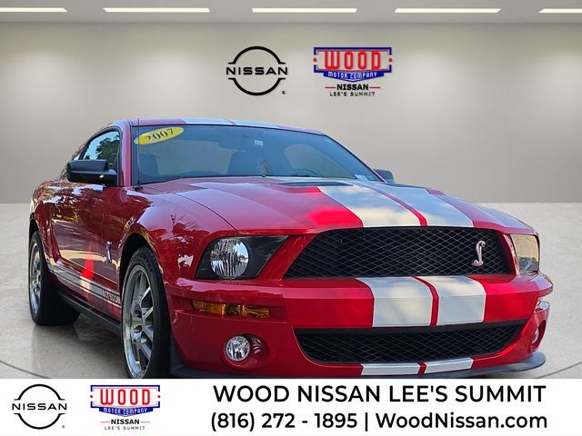 Torch Red Clearcoat 2007 Ford Mustang Shelby GT500 Coupe Rear-Wheel Drive 6-Speed Manual