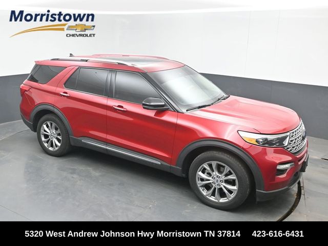 Red Metallic 2021 Ford Explorer SUV / Crossover All-Wheel Drive Automatic