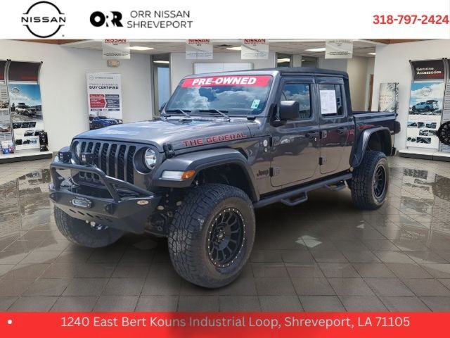 Gray (Granite Crystal Metallic Clearcoat) 2020 Jeep Gladiator Sport Crew Cab 4WD Pickup Truck Four-Wheel Drive 6-Speed Manual