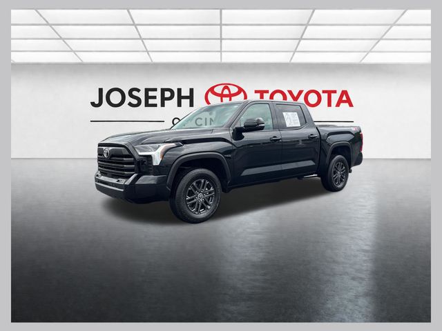 Midnight Black Metallic 2024 Toyota Tundra SR5 CrewMax Cab 4WD Pickup Truck Four-Wheel Drive Automatic