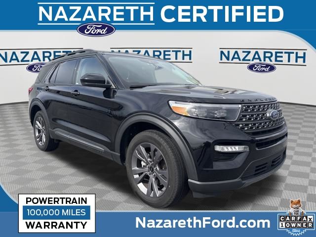 Agate Black Metallic 2024 Ford Explorer XLT AWD SUV / Crossover All-Wheel Drive Automatic