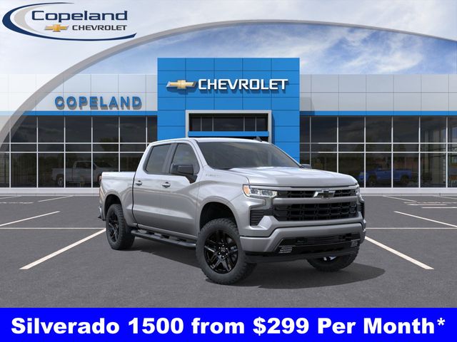 Sterling Gray Metallic 2026 Chevrolet Silverado 1500 RST Crew Cab 4WD Pickup Truck Four-Wheel Drive 8-Speed Automatic