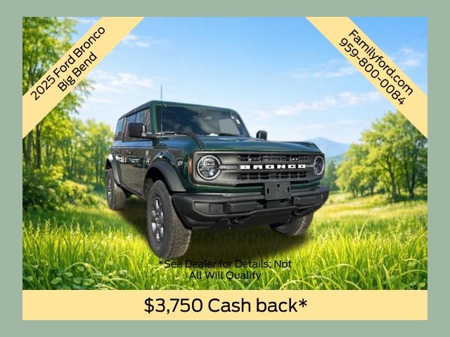 Eruption Green Metallic 2025 Ford Bronco Big Bend 4-Door 4WD SUV / Crossover Four-Wheel Drive Automatic