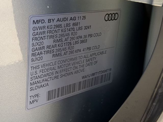 new 2026 Audi Q7 car, priced at $72,040