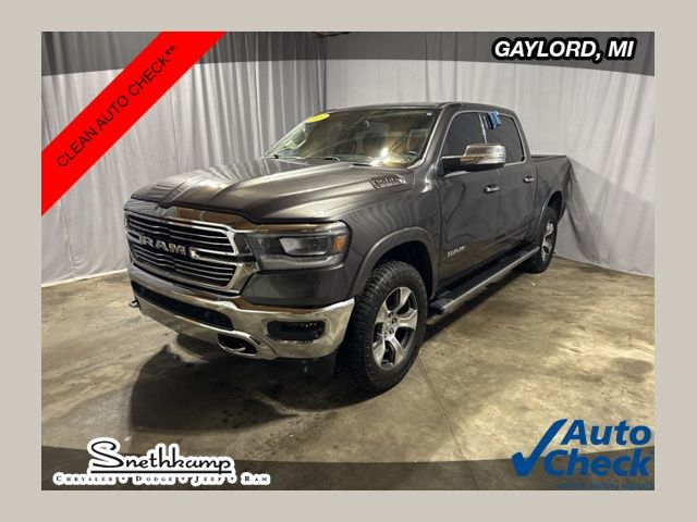Gray (Granite Crystal Metallic Clearcoat) 2019 RAM 1500 Pickup Truck Four-Wheel Drive 8-Speed Automatic