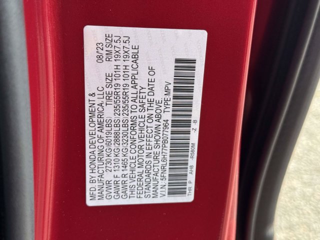 Used 2023 Honda Odyssey Van