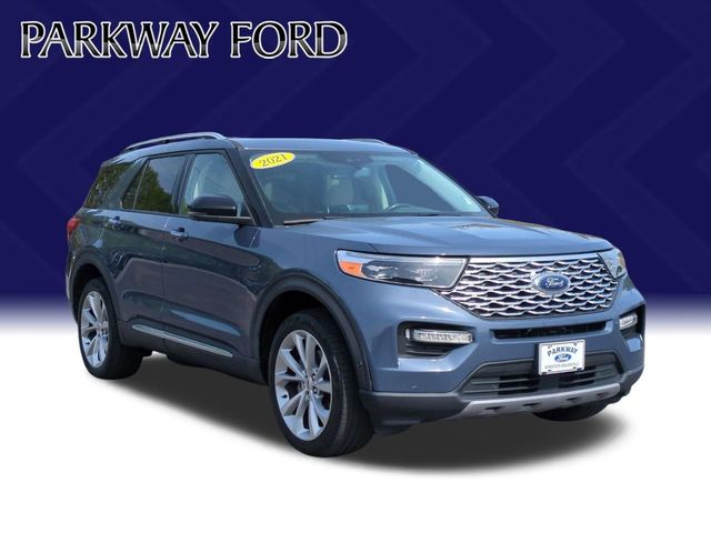 Used 2021 Blue Ford Platinum image 3