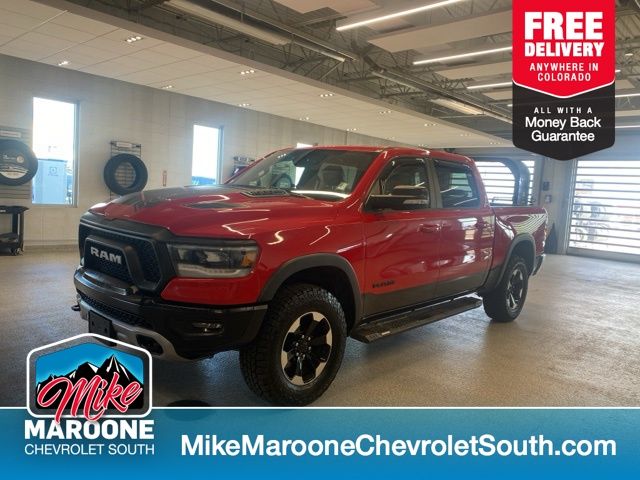 Flame Red Clearcoat 2020 RAM 1500 Pickup Truck Four-Wheel Drive 8-Speed Automatic
