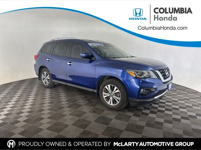 Caspian Blue 2017 Nissan Pathfinder SUV / Crossover Front-Wheel Drive Continuously Variable Transmission