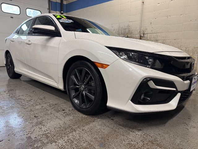 Platinum White Pearl 2021 Honda Civic Hatchback EX FWD Hatchback Front-Wheel Drive Continuously Variable Transmission