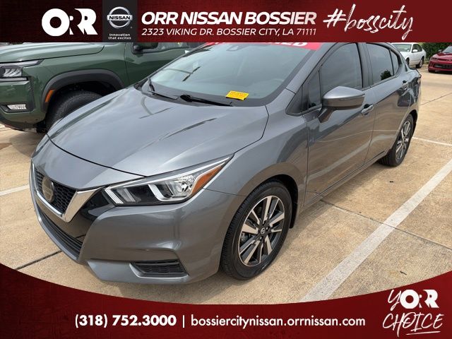 Gray (Gun Metallic) 2021 Nissan Versa SV FWD Sedan Front-Wheel Drive Continuously Variable Transmission