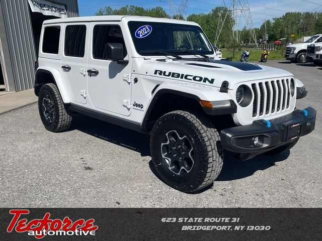 2023 Jeep Wrangler Rubicon 4xe - Bright White Clearcoat exterior view 1
