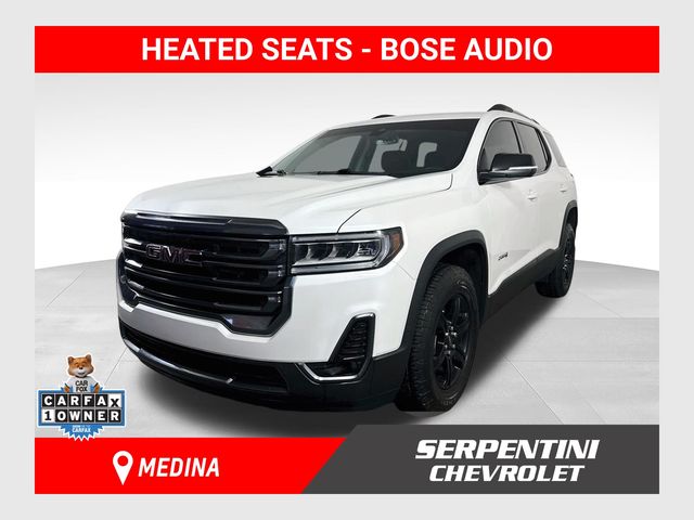 White Frost Tricoat 2023 GMC Acadia SUV / Crossover Four-Wheel Drive 9-Speed Automatic
