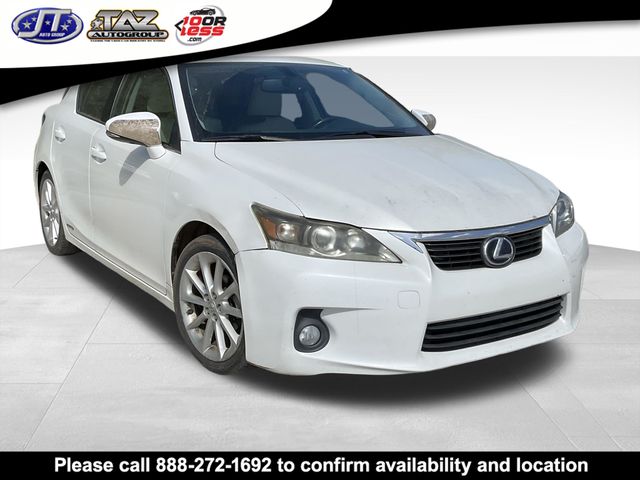 White 2013 Lexus CT Hybrid 200h FWD Wagon Front-Wheel Drive Continuously Variable Transmission