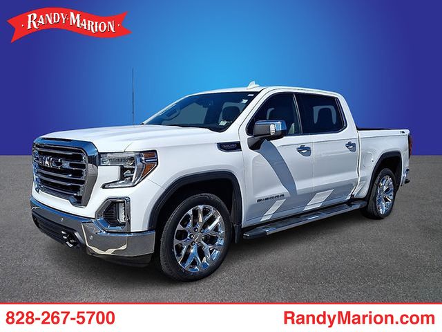 Summit White 2019 GMC Sierra 1500 SLT Crew Cab 4WD Pickup Truck Four-Wheel Drive 8-Speed Automatic