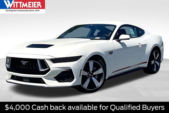 Wimbledon White 2025 Ford Mustang Coupe Rear-Wheel Drive Automatic