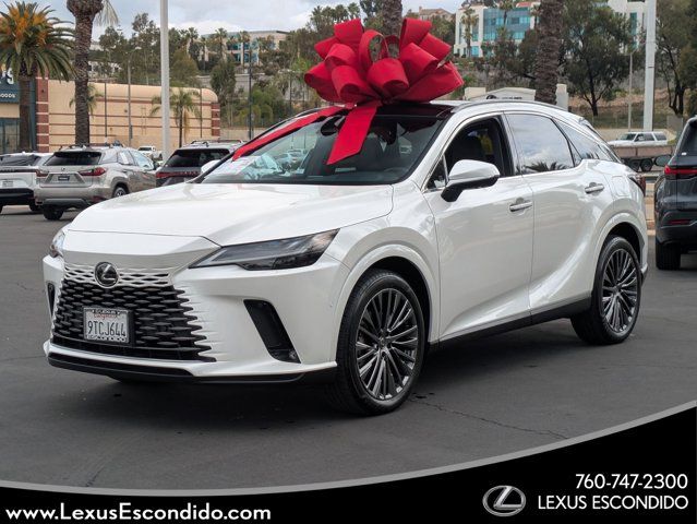 Eminent White Pearl 2025 Lexus RX Hybrid 450h+ Luxury AWD SUV / Crossover All-Wheel Drive Continuously Variable Transmission