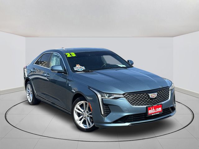 Gray (Midnight Steel Metallic) 2023 Cadillac CT4 Luxury RWD Sedan Rear-Wheel Drive 8-Speed Automatic
