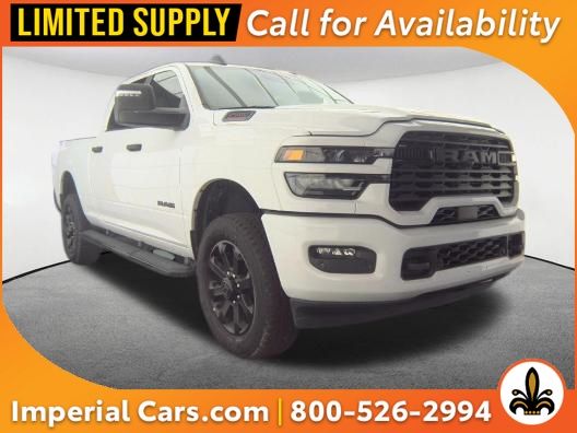 Bright White Clearcoat 2025 RAM 2500 Big Horn Crew Cab 4WD Pickup Truck Four-Wheel Drive 8-Speed Automatic