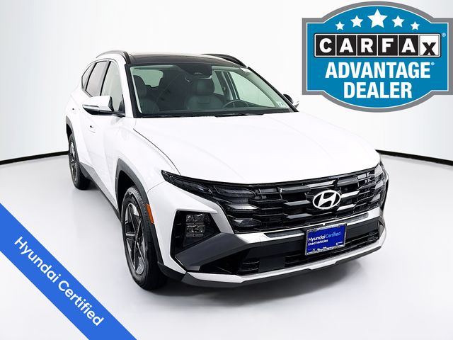 Creamy White Pearl 2025 Hyundai Tucson Hybrid SUV / Crossover All-Wheel Drive 6-Speed Automatic