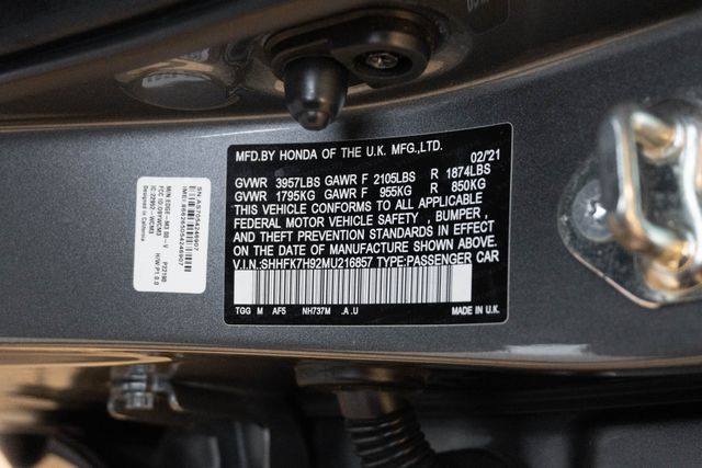Used 2021 Honda Civic Hatchback Hatchback