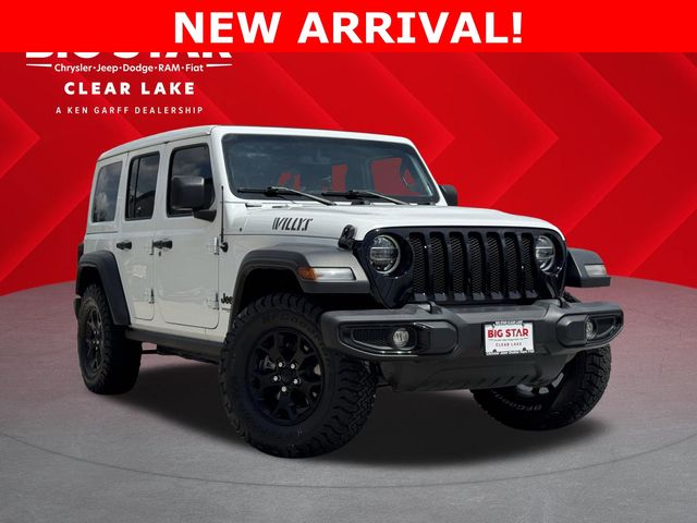 2021 Jeep Wrangler Unlimited Willys White at Wharton Ford